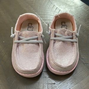 Hey Dude Sparkling Pink Toddler Girl Shoes